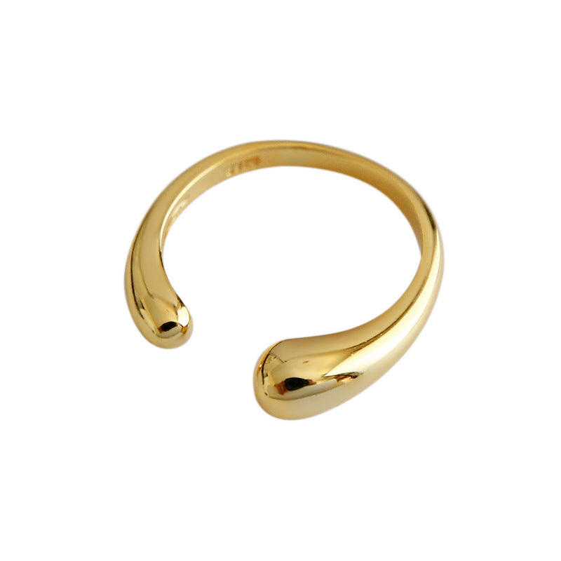 Women's Style Versatile Sier Minority Simple Temperament Rings