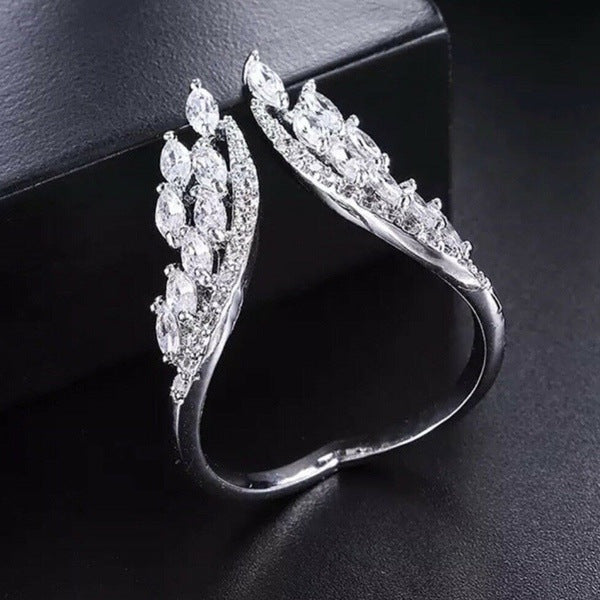 Female Angel Wings Alloy Engagement Wedding Rings