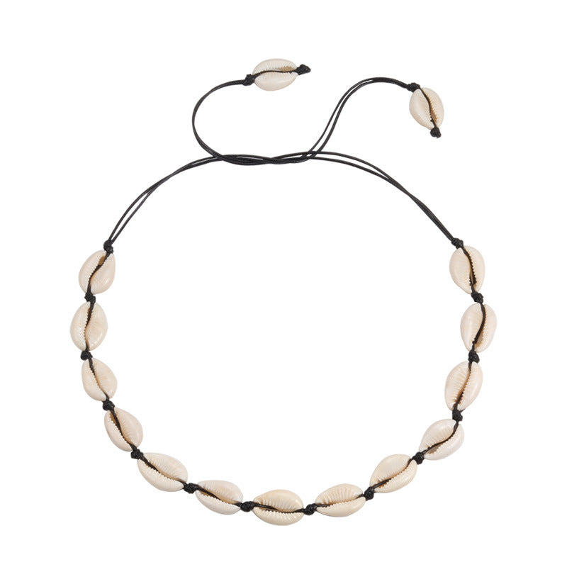 Fashion Shell Handmade Threading Adjustable Clavicle Necklaces