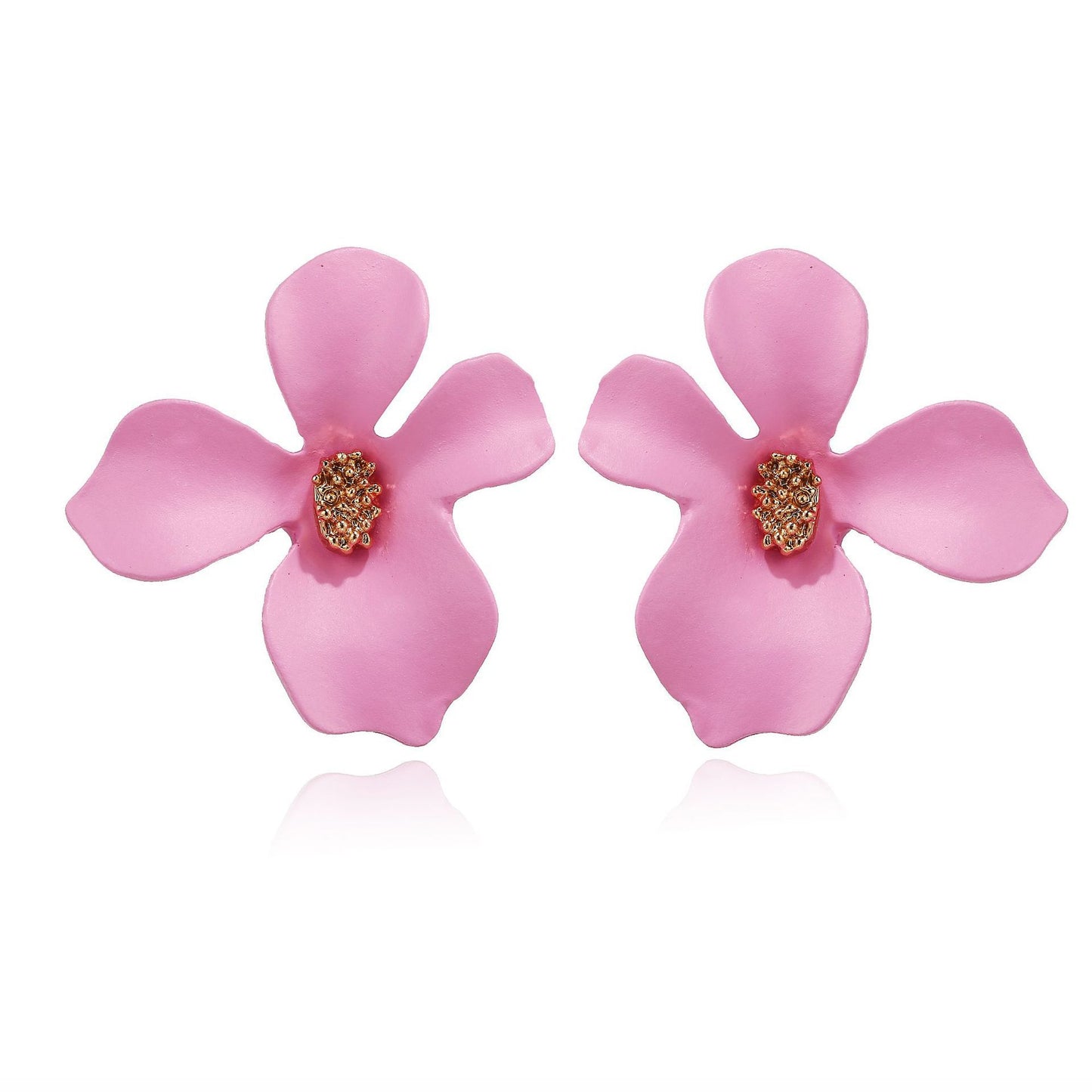 Exaggerated Fashion Dignified Flowers Alloy Fresh Earrings