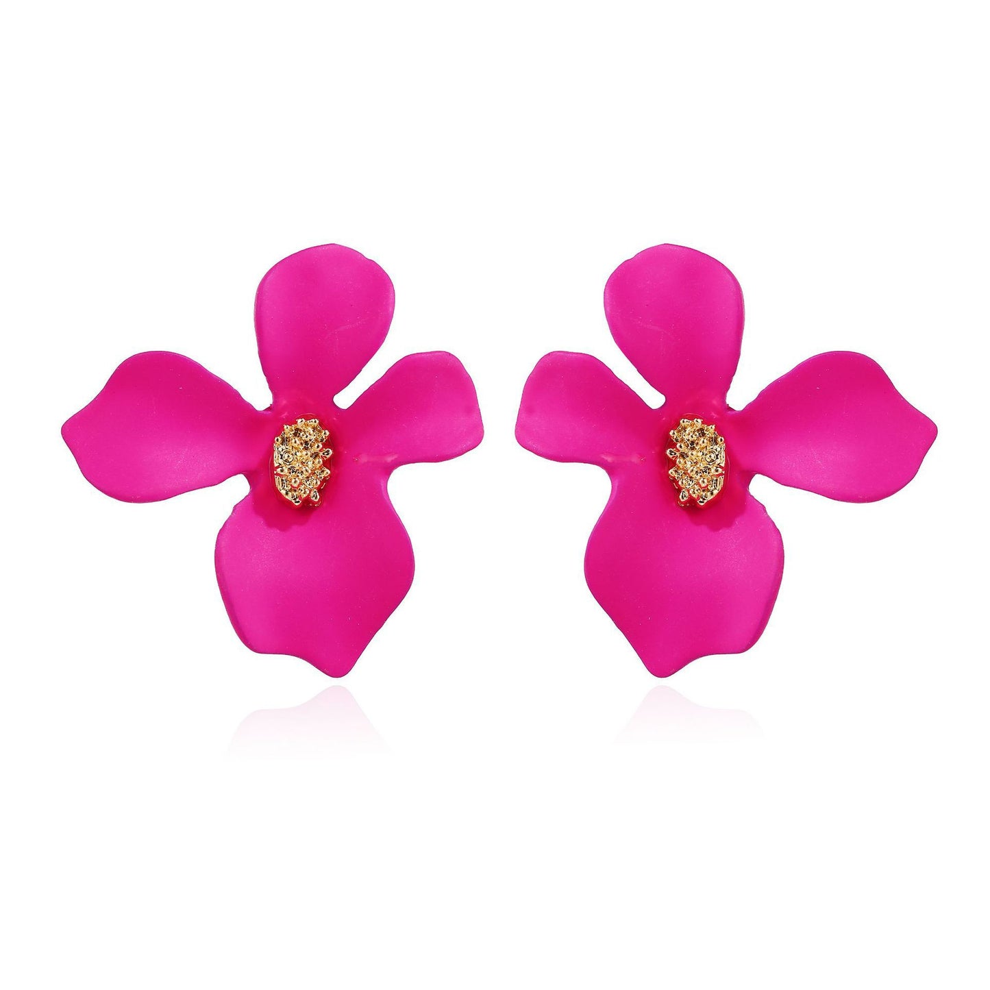 Exaggerated Fashion Dignified Flowers Alloy Fresh Earrings