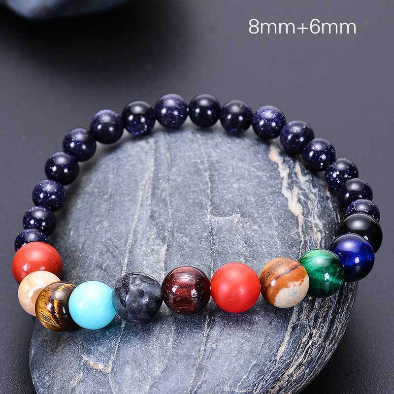 Universe Galaxy Solar System Eight Planets Bracelets