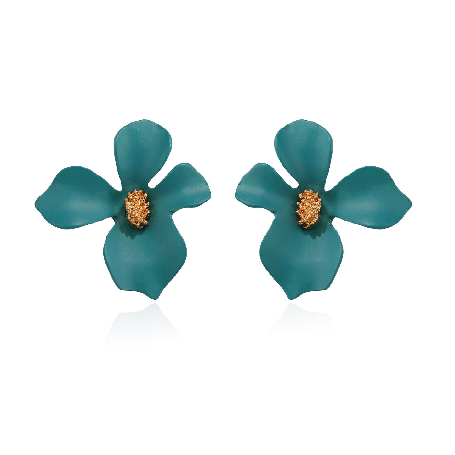 Exaggerated Fashion Dignified Flowers Alloy Fresh Earrings