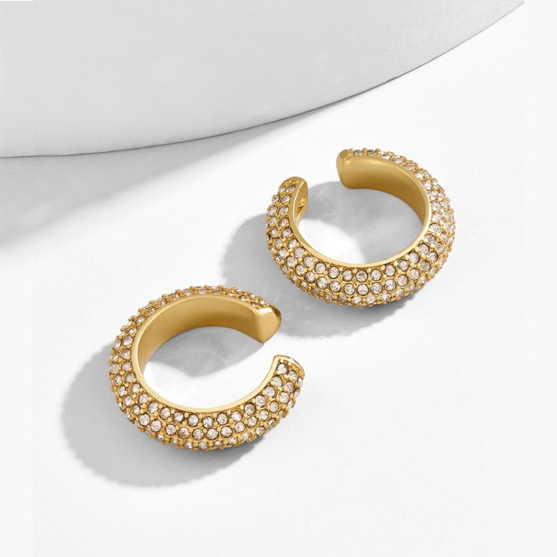 Simplicity Ear Clip Female Type Alloy Earrings