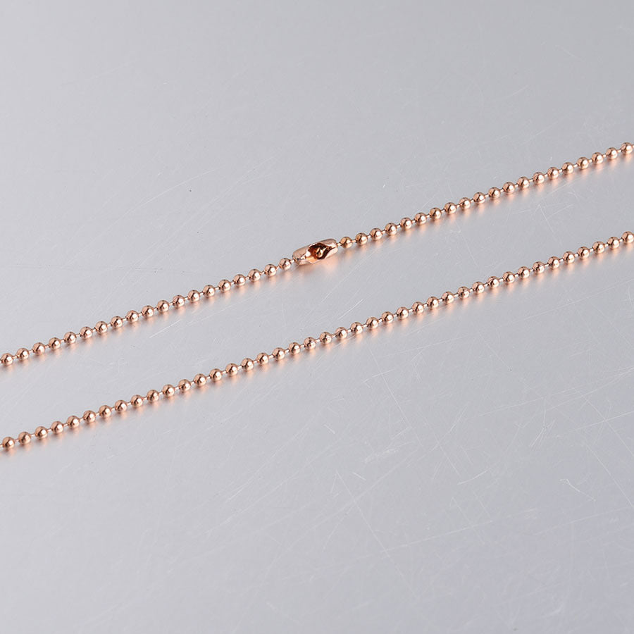 Stainless Steel Ball Bead Chain Decoration Necklaces