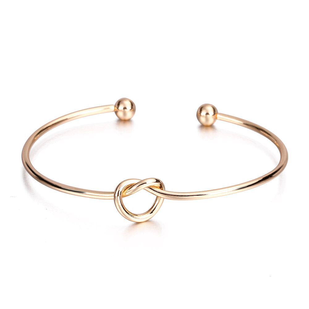 Stainless Steel Open Knotted Love Alloy Bracelets