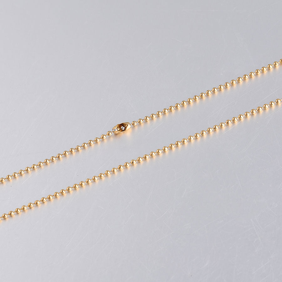 Stainless Steel Ball Bead Chain Decoration Necklaces