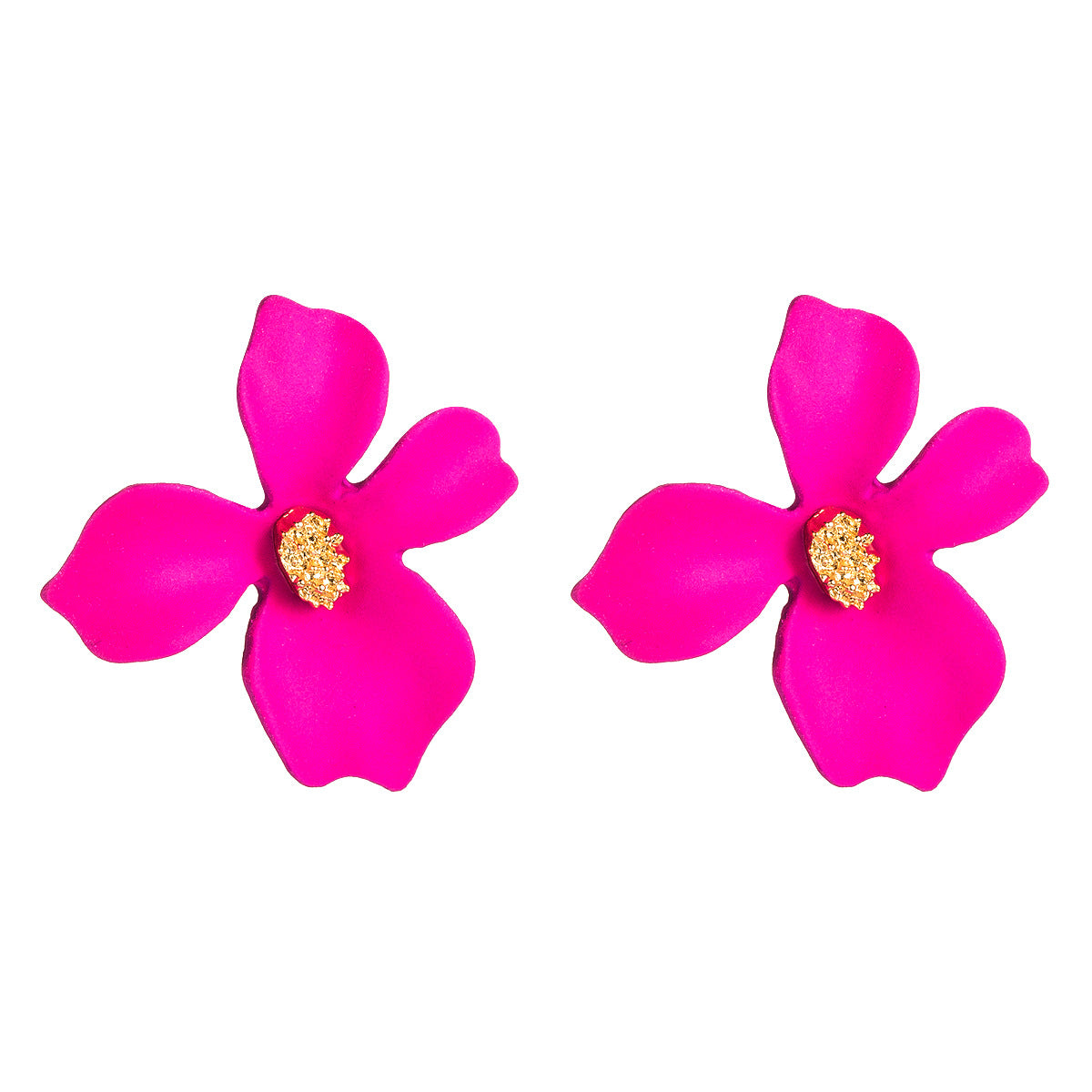 Exaggerated Fashion Dignified Flowers Alloy Fresh Earrings