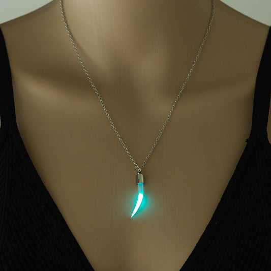 Women's Ornament Halloween Luminous Pepper Clavicle Chain Necklaces