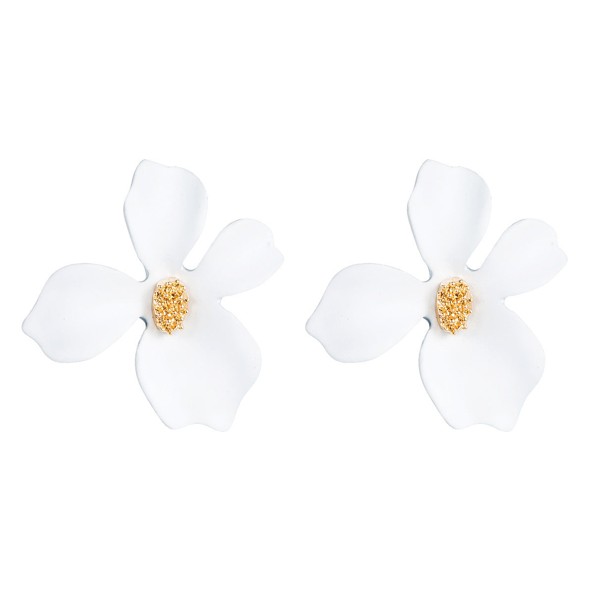 Exaggerated Fashion Dignified Flowers Alloy Fresh Earrings