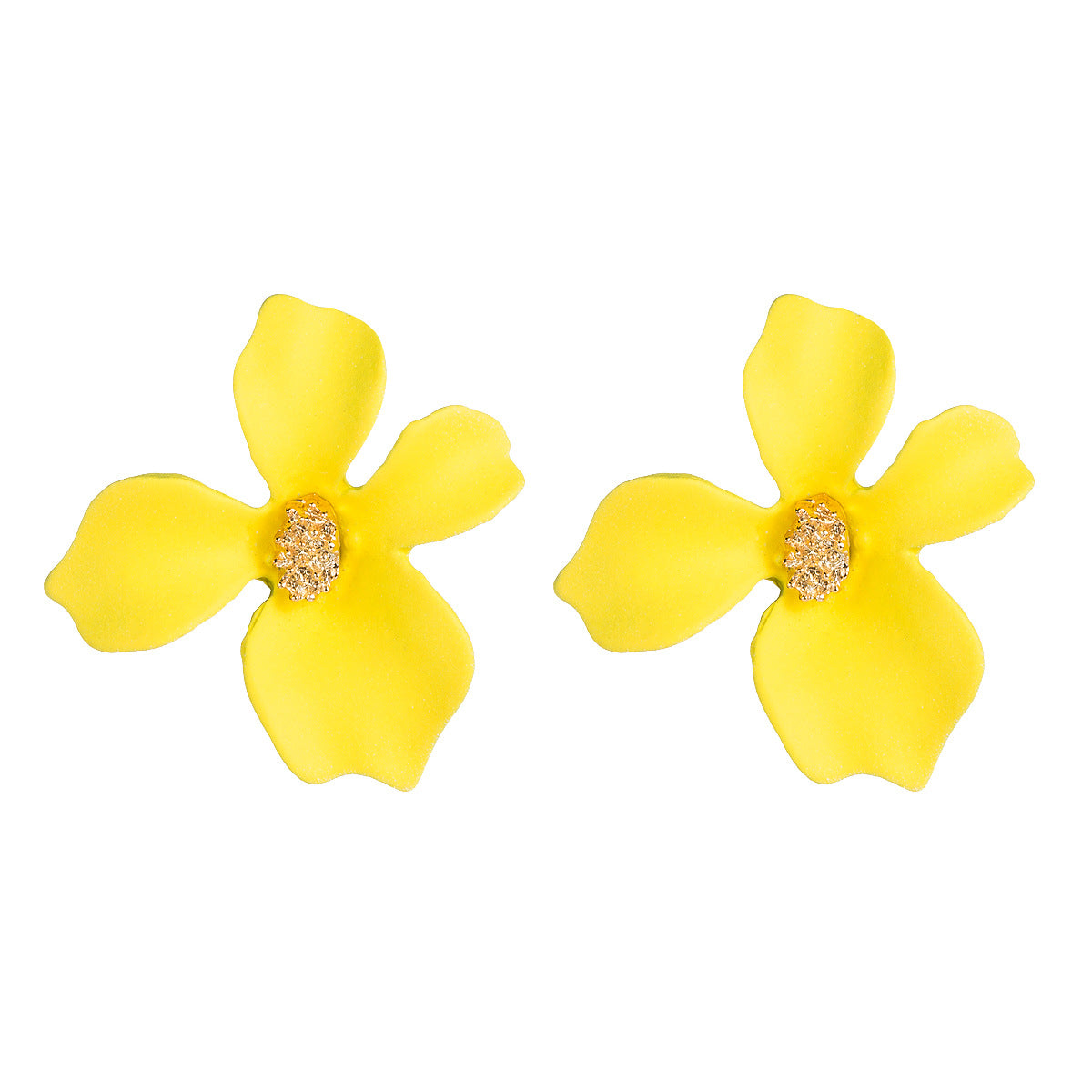 Exaggerated Fashion Dignified Flowers Alloy Fresh Earrings