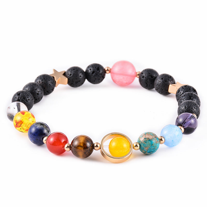 Universe Galaxy Solar System Eight Planets Bracelets