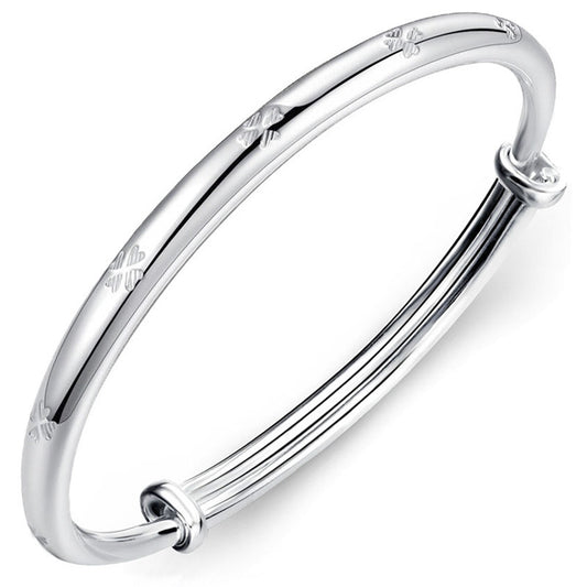 Women's Sier Korean Solid Fashion For Girlfriend Bracelets