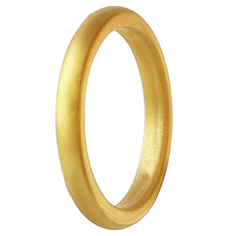 Women's Personalized Silica Gel Wide Single Silicone Rings