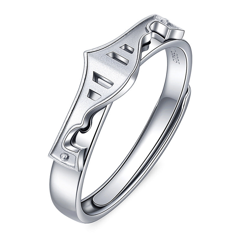 Women's & Men's One Pair Gift Commemorative Index Finger Rings