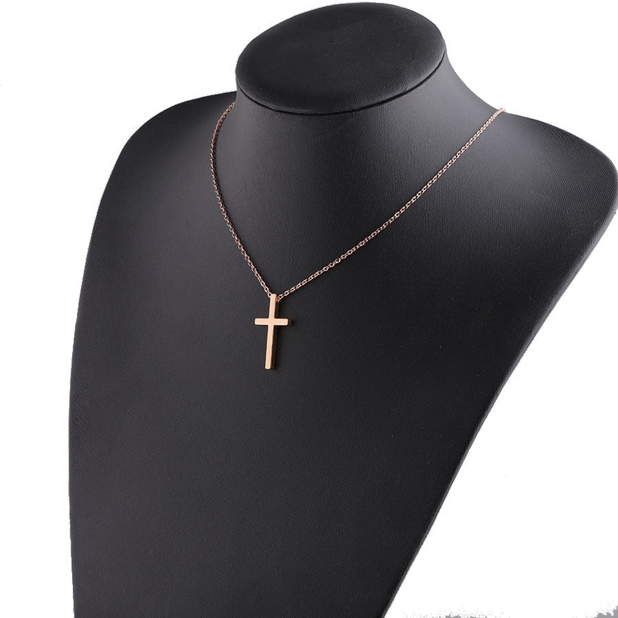 Steel Hip Hop Trend Cross Can Necklaces