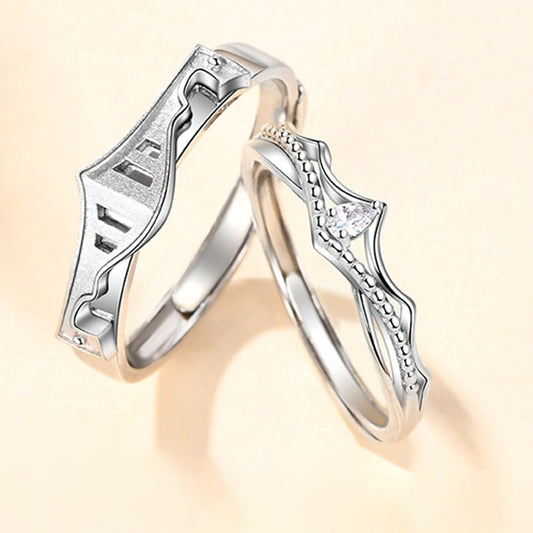 Women's & Men's One Pair Gift Commemorative Index Finger Rings