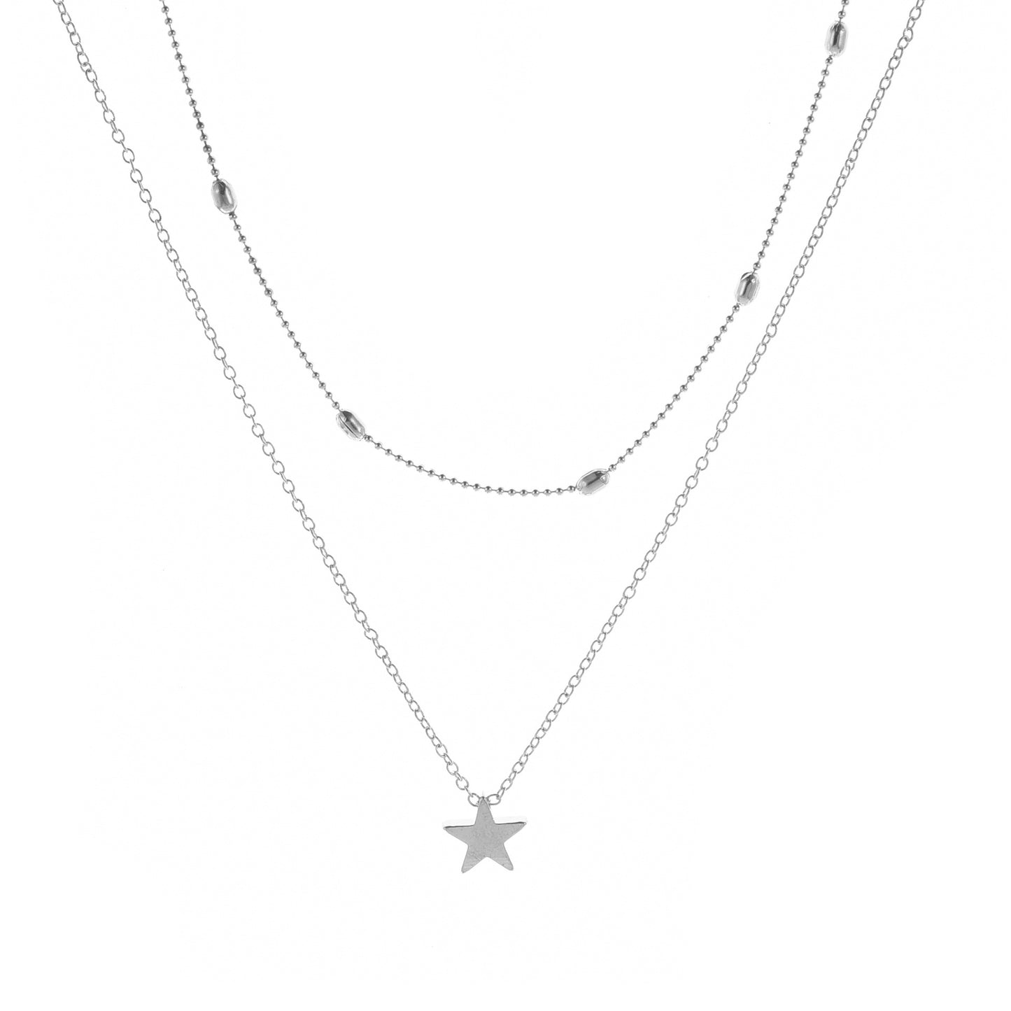 Women's Simple Trendy Street Shot Copper Peach Necklaces