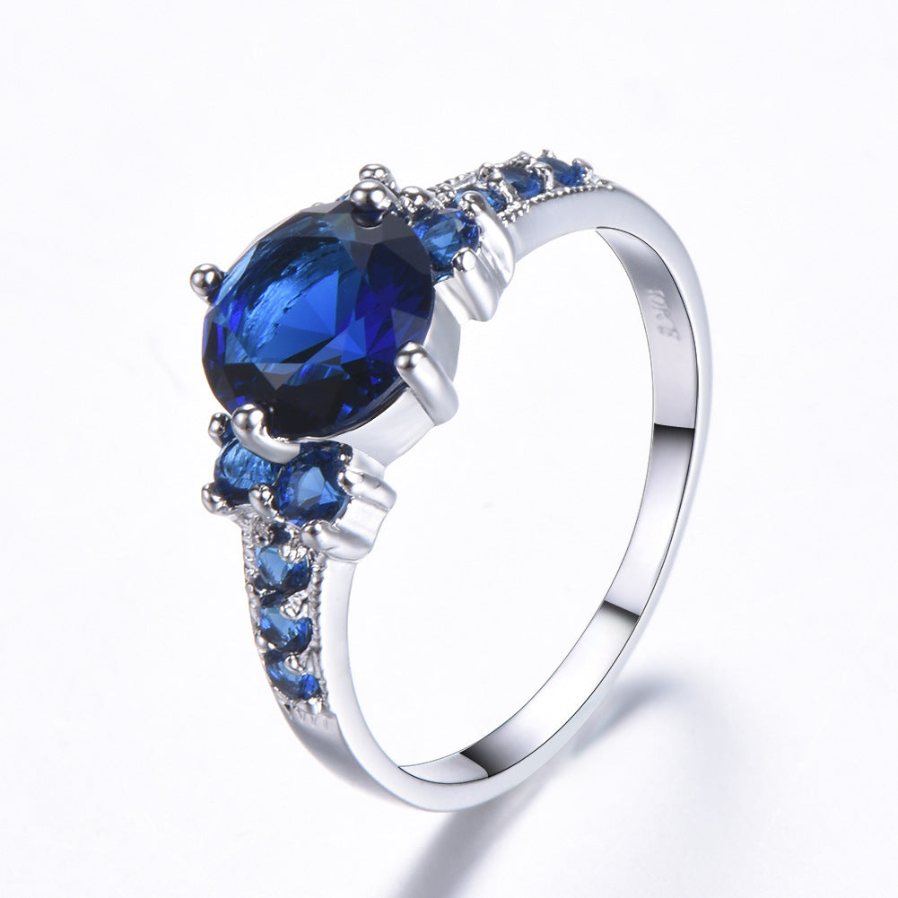 Women's Female Purple Zircon Diamond Accessories Creative Rings