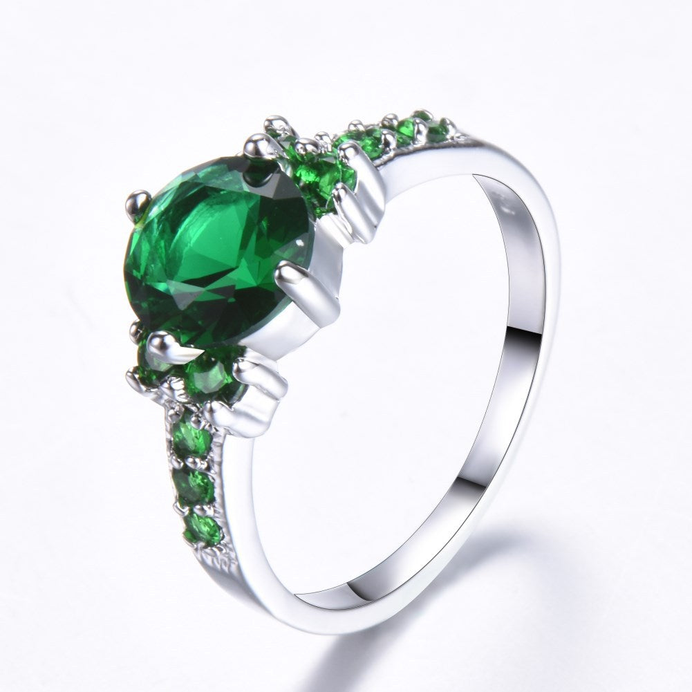 Women's Female Purple Zircon Diamond Accessories Creative Rings