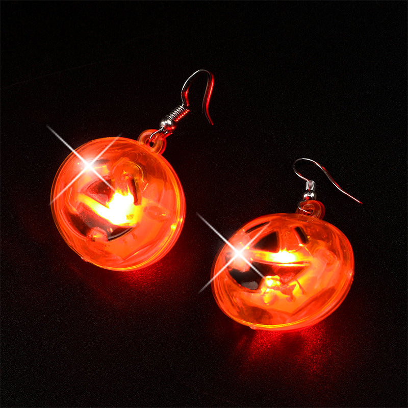 Cool Halloween Pumpkin Lamp Ghost Festival Earrings