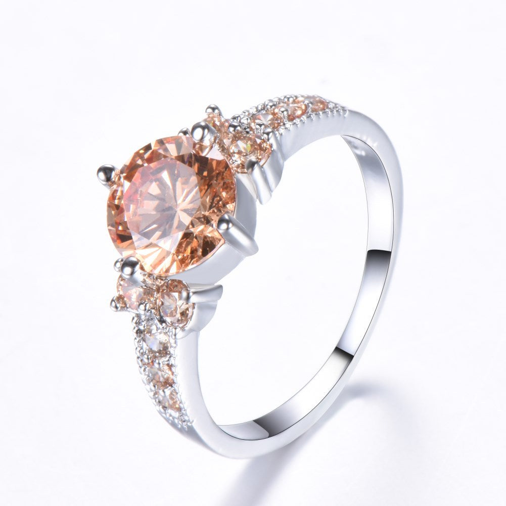 Women's Female Purple Zircon Diamond Accessories Creative Rings