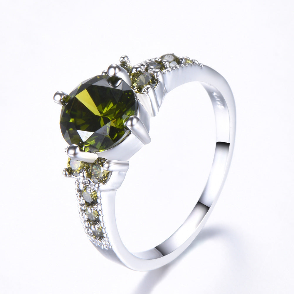 Women's Female Purple Zircon Diamond Accessories Creative Rings