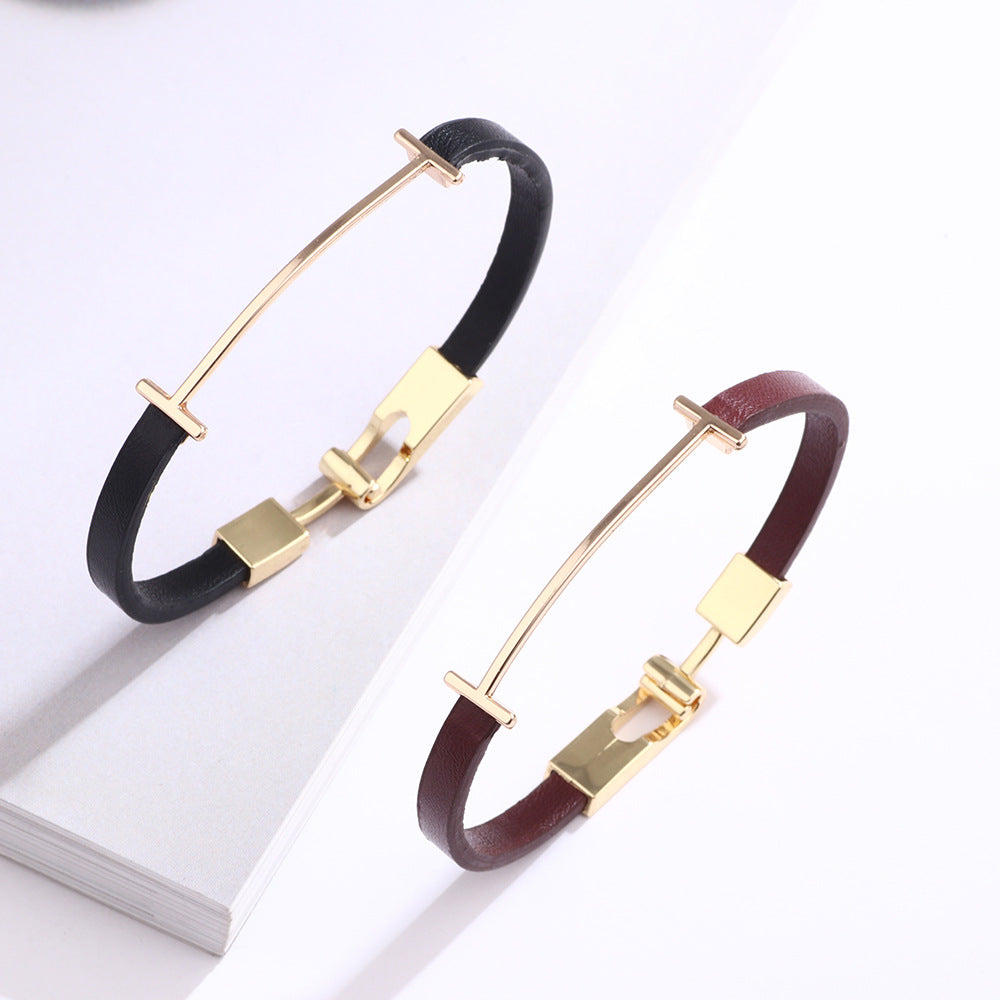 Women's Fashion Ornament Simple Jeans Button Alloy Bracelets