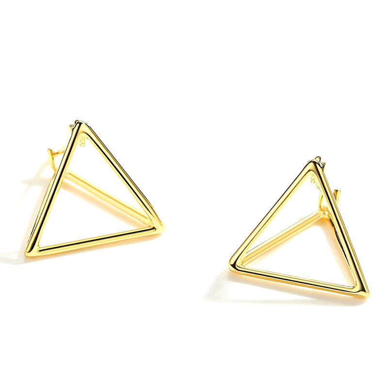 Entrepreneurial Era Minimalist Design Heart Three-dimensional Earrings