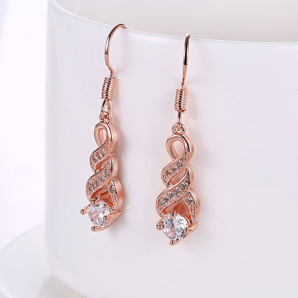 Fashion Retro Diamonds Small Fresh Source Earrings