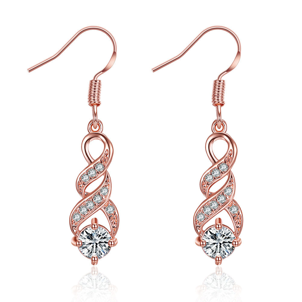 Fashion Retro Diamonds Small Fresh Source Earrings