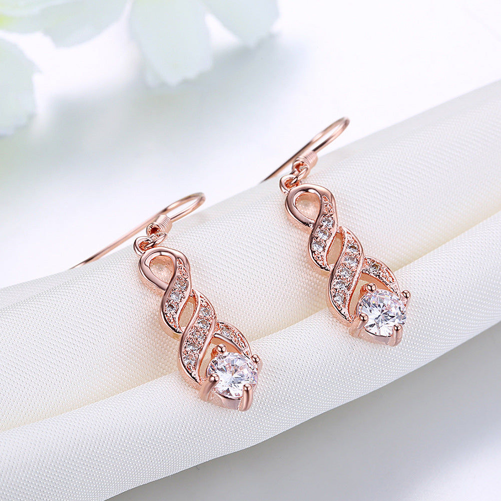 Fashion Retro Diamonds Small Fresh Source Earrings