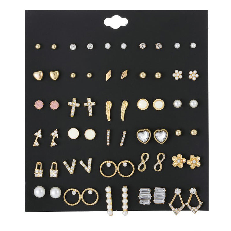 Stylish Flower January Gold Ear-ring Clip Earrings