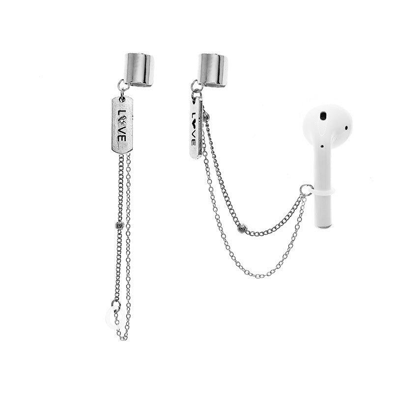 Earphone Series Apple Universal Love Tassel Letter Multiple Earrings