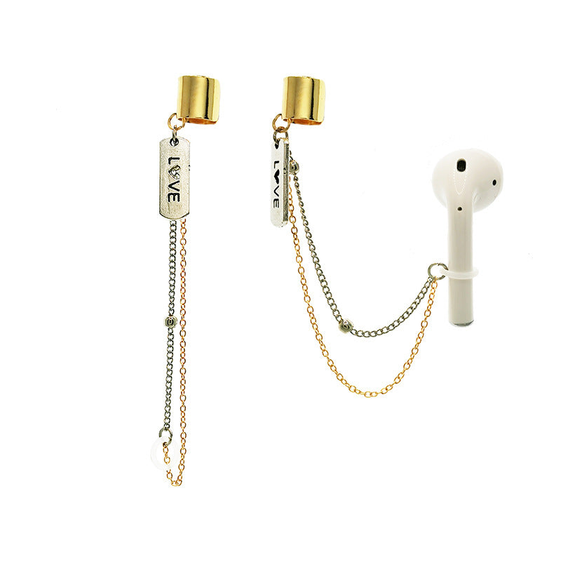 Earphone Series Apple Universal Love Tassel Letter Multiple Earrings