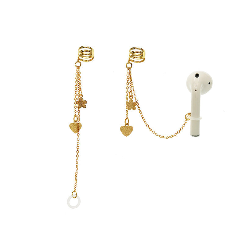 Earphone Series Apple Universal Love Tassel Letter Multiple Earrings
