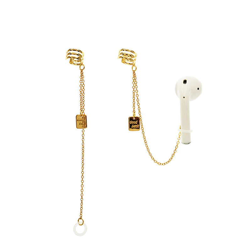 Earphone Series Apple Universal Love Tassel Letter Multiple Earrings