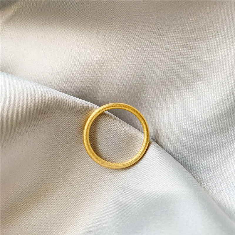 Solid Simple Gilded Ancient Heritage Alluvial Gold Rings