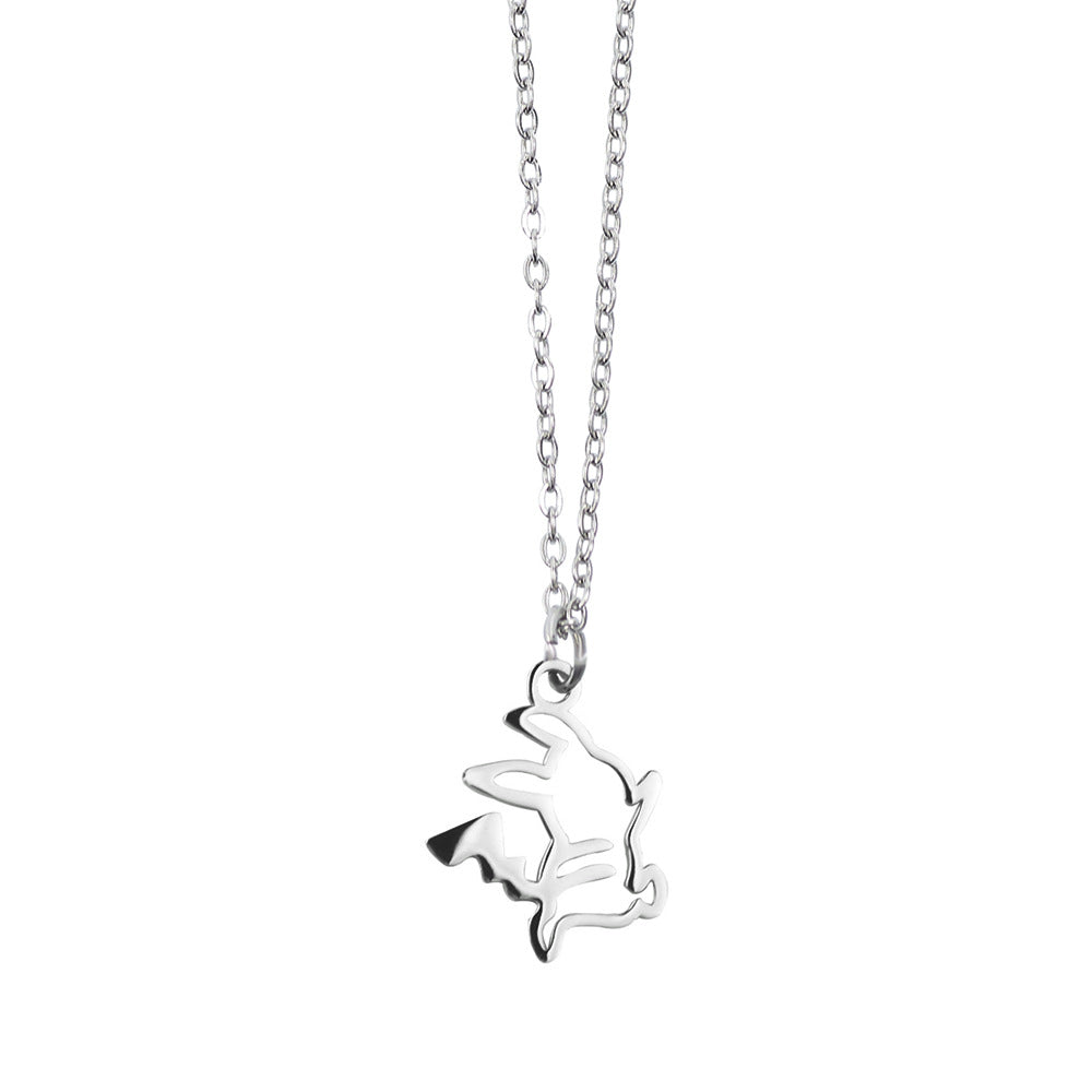 Women's Mini Titanium Steel Gold-plated Simple Short Necklaces