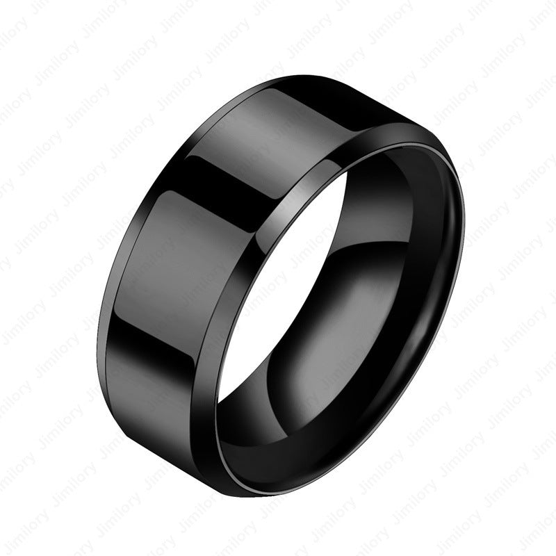 Women's & Men's Simple Style Personality Finger Stainless Steel Rings