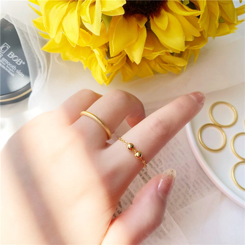 Solid Simple Gilded Ancient Heritage Alluvial Gold Rings