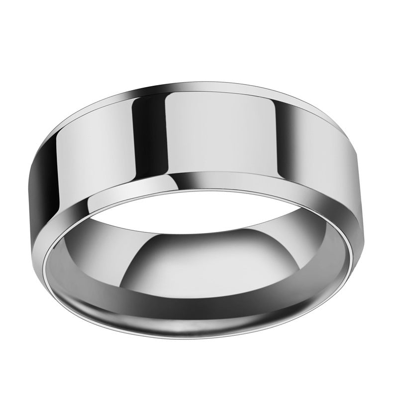 Women's & Men's Simple Style Personality Finger Stainless Steel Rings