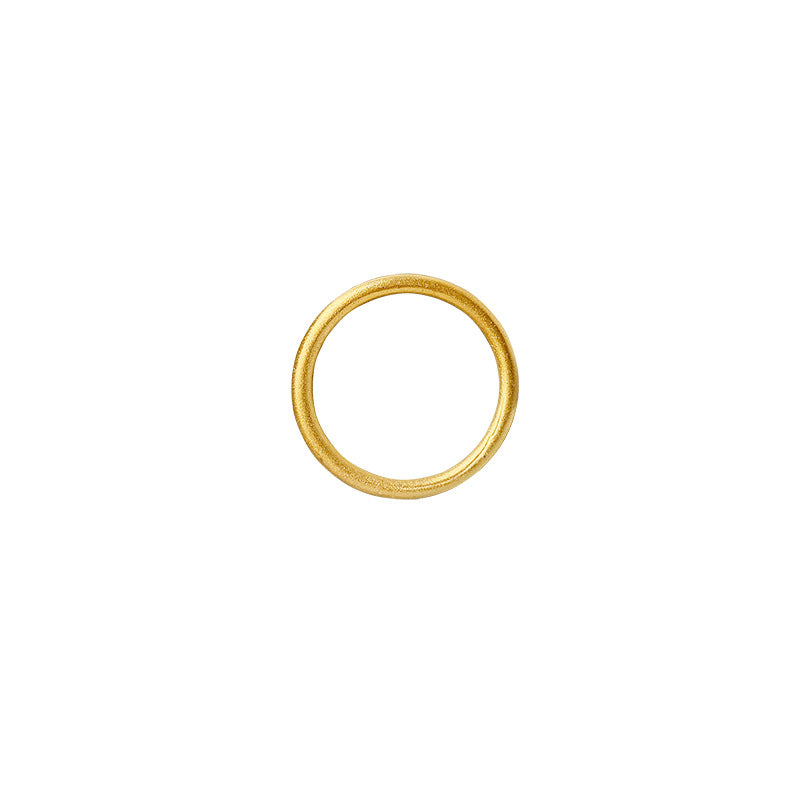 Solid Simple Gilded Ancient Heritage Alluvial Gold Rings