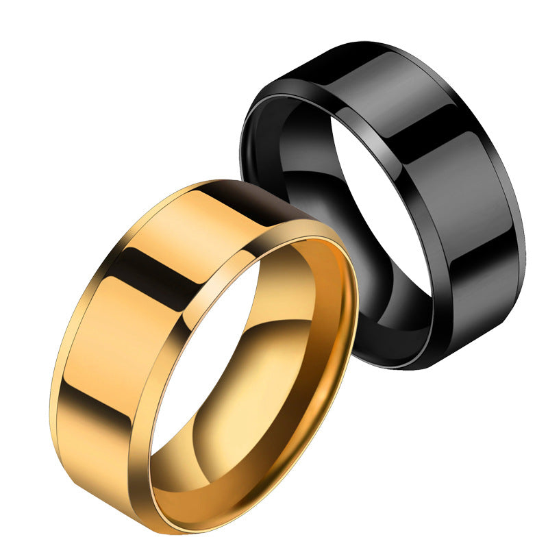 Women's & Men's Simple Style Personality Finger Stainless Steel Rings