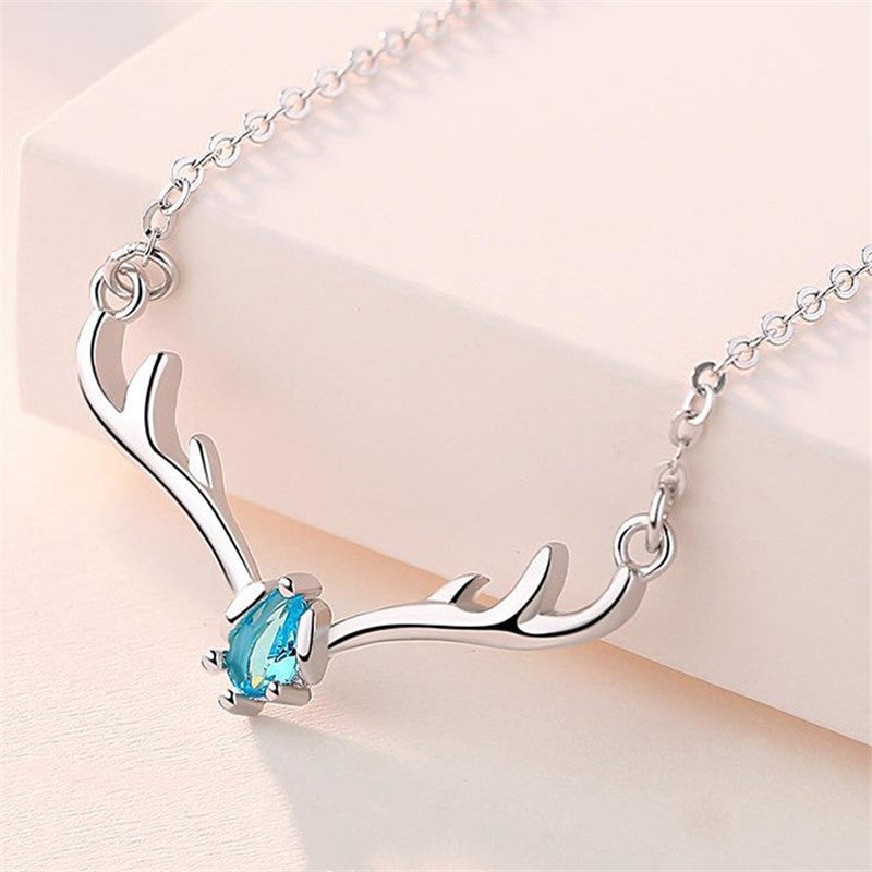 Has You Antlers Female Fashion Clavicle Chain Simple Necklaces