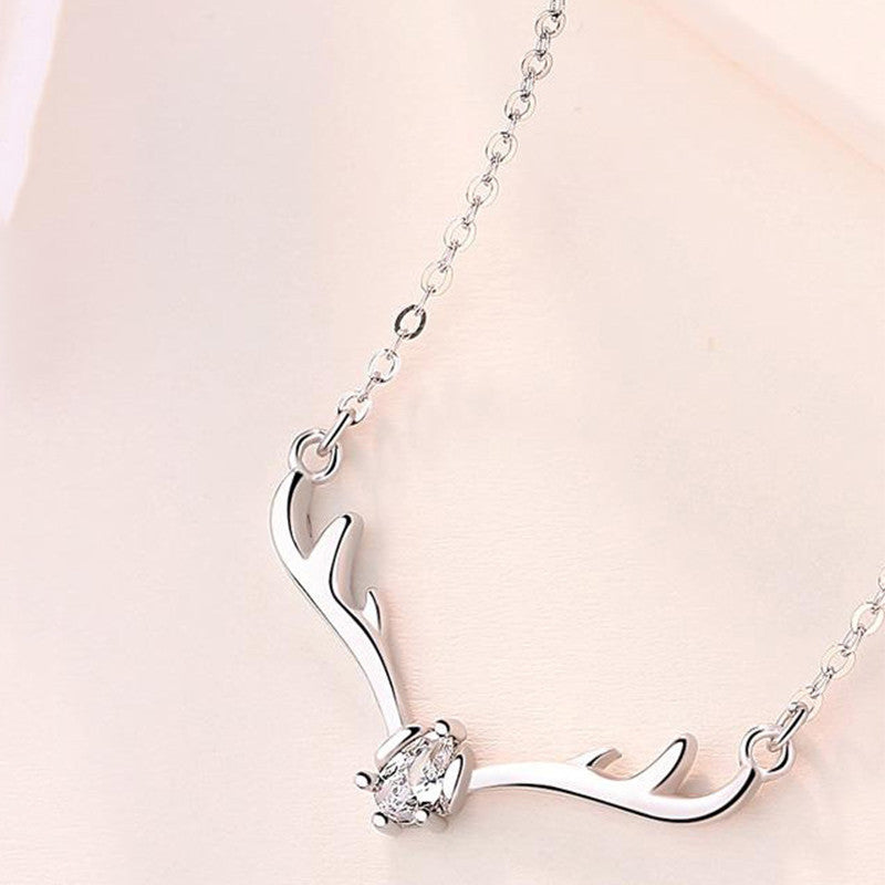 Has You Antlers Female Fashion Clavicle Chain Simple Necklaces