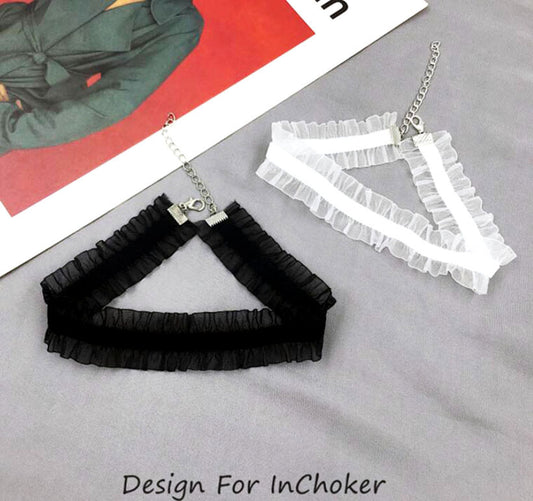 Ruffled Clavicle Chain Female Trendy Collar Necklaces