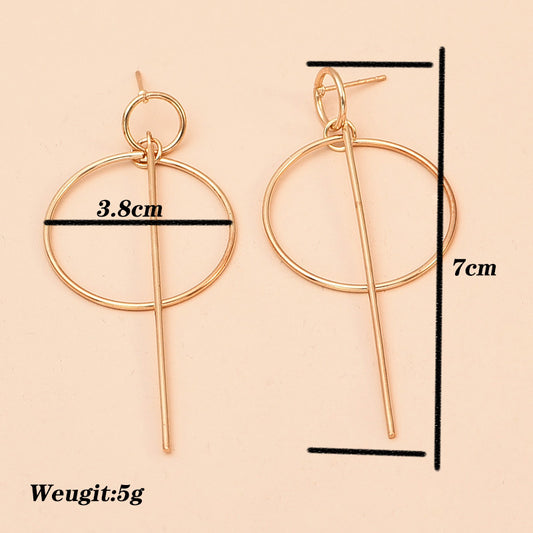 Popular Fashion Fashionmonger Simple Round Circle Earrings