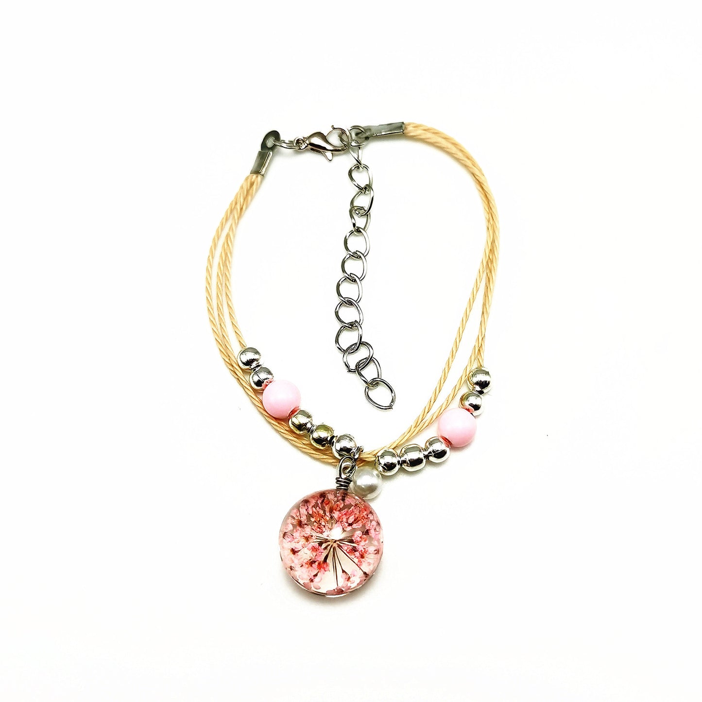 Simple Personality Hipster Cherry Blossom Jewelry Glass Bracelets