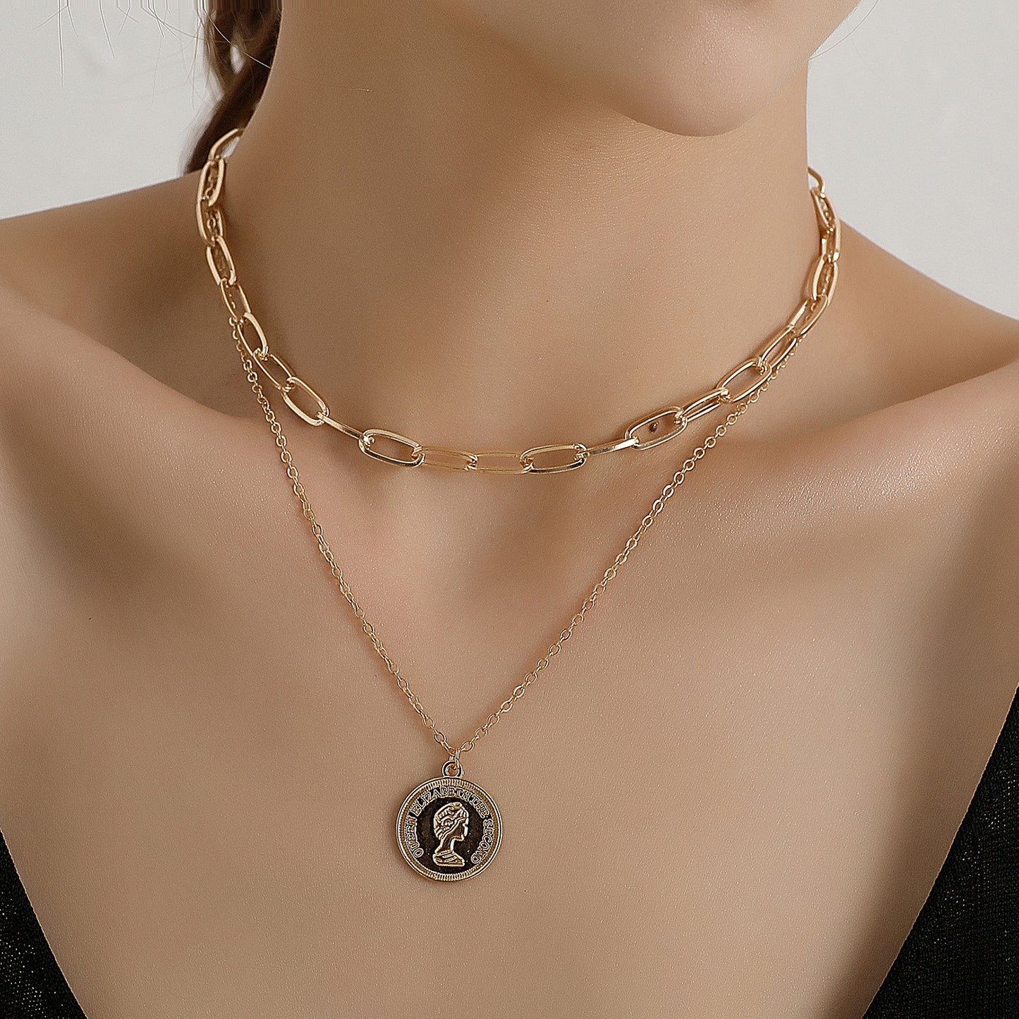 Women's Pattern Chain Punk Style Street Beauty Necklace